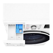 LG 8 kg parní pračka, Direct Drive™ motor, optimální volba pracích pohybů, parní praní Steam™, TurboWash™, ThinQ+WiFi, F48V5TW0W