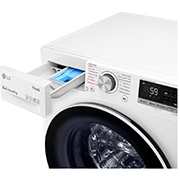 LG 9 kg parní pračka, Direct Drive™ motor, optimální volba pracích pohybů, parní praní Steam™, TurboWash™, ThinQ+WiFi, F49V5VW0W