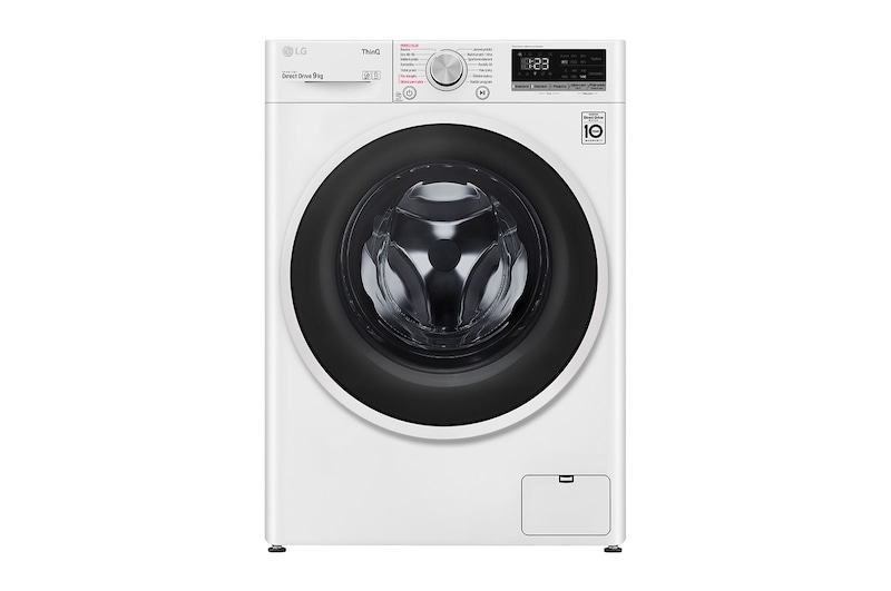 LG 9 kg parní pračka, D, Direct Drive™ motor, AI DD™ - optimální volba pracích pohybů, parní praní Steam™, Smart ThinQ + WiFi, F4AIDDWT4Z9