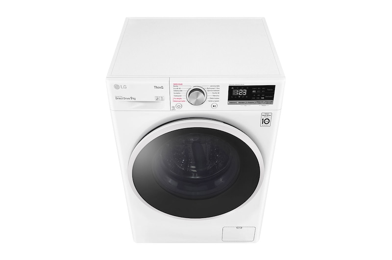 LG 9 kg parní pračka, D, Direct Drive™ motor, AI DD™ - optimální volba pracích pohybů, parní praní Steam™, Smart ThinQ + WiFi, F4AIDDWT4Z9