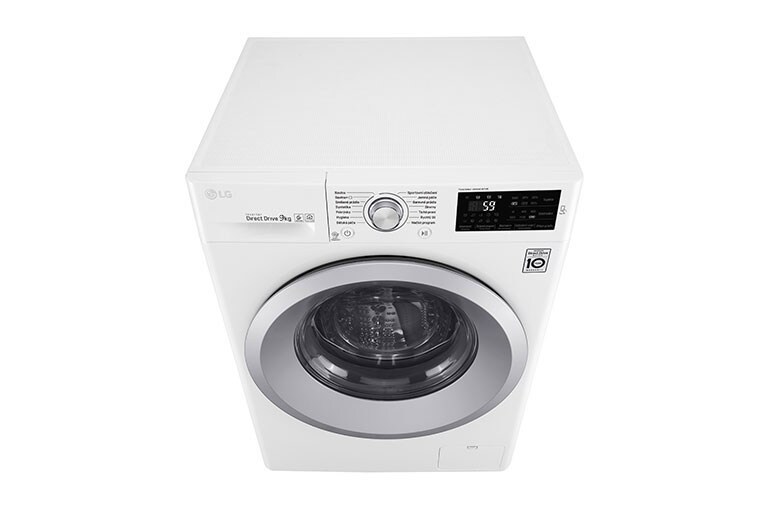 LG 9 kg parní pračka, 1400 ot./min,  TurboWash™, TrueSteam™ - parní praní, ThinQ™ + WiFi připojení,14 programů, F4TURBO9S