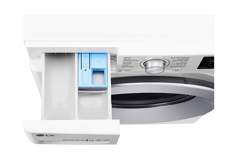 LG 9 kg parní pračka, 1400 ot./min,  TurboWash™, TrueSteam™ - parní praní, ThinQ™ + WiFi připojení,14 programů, F4TURBO9S