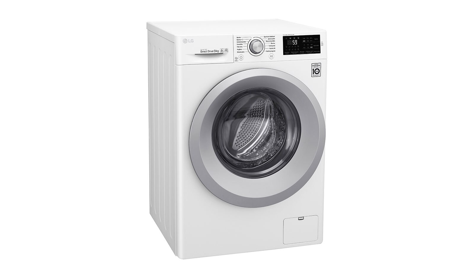 LG 9 kg parní pračka, 1400 ot./min,  TurboWash™, TrueSteam™ - parní praní, ThinQ™ + WiFi připojení,14 programů, F4TURBO9S