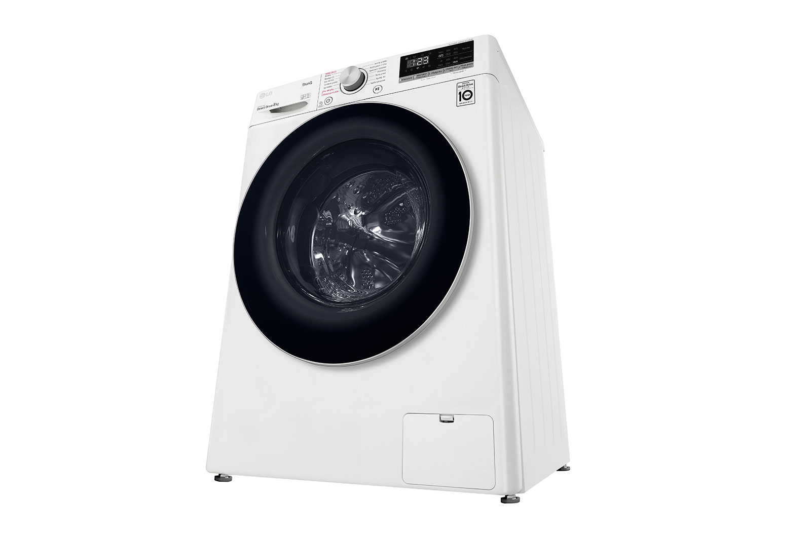 LG 8 kg parní pračka, D, Direct Drive™ motor, AI DD™ - optimální volba pracích pohybů, Steam™ - parní praní, ThinQ™ + WiFi, F4WN508S1