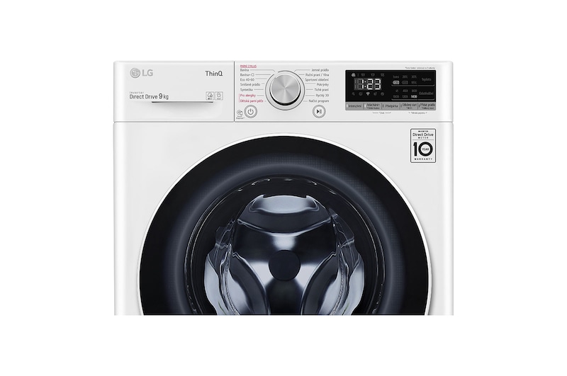 LG 9 kg parní pračka, D, Direct Drive™ motor, AI DD™ - optimální volba pracích pohybů, Steam™ - parní praní, ThinQ™ + WiFi, F4WN509S0