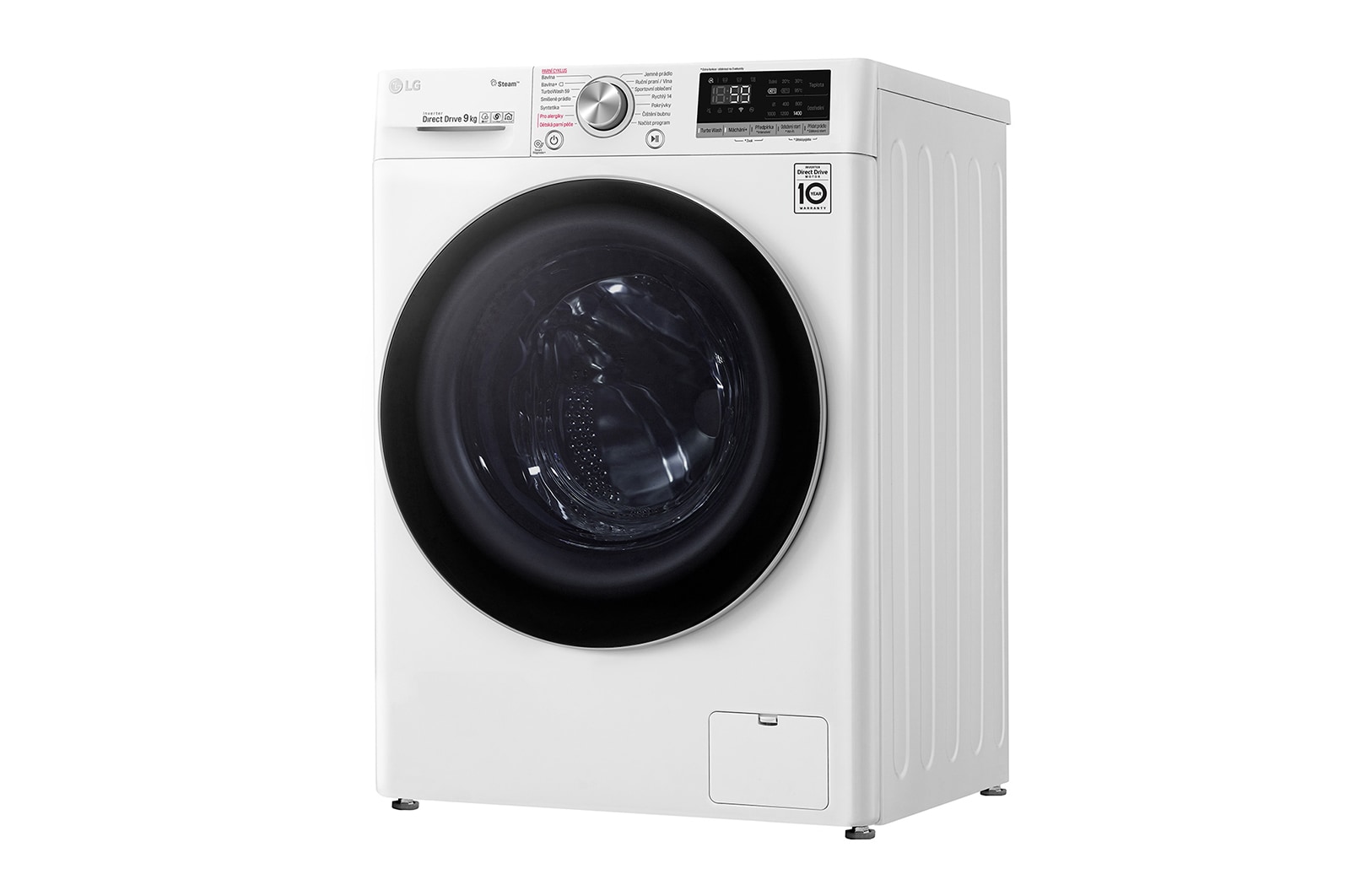 LG 9 kg parní pračka, D, Direct Drive™ motor, AI DD™ - optimální volba pracích pohybů, TurboWash™, Steam™ - parní praní, ThinQ™ + WiFi, F4WN709S1