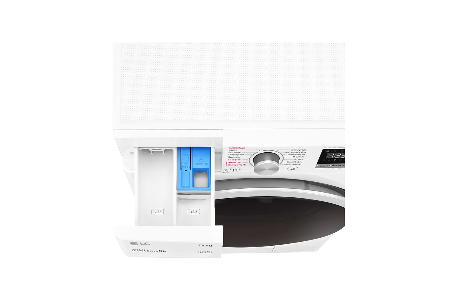 LG 9 kg parní pračka LG, D, Inverter Direct Drive™ motor, AI DD™ – optimální volba pracích pohybů, Steam™ - parní praní, ThinQ™ +WiFi, F4WT409AIDD