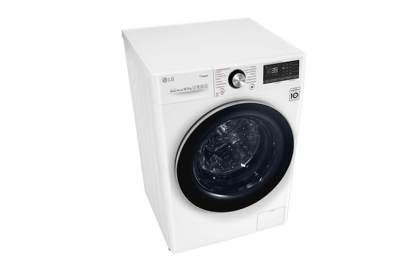 LG 10,5 kg parní pračka, A+++ (v rozsahu A+++ až D), Direct Drive™ motor, AI DD™ - optimální volba pracích pohybů, Steam™ - parní praní, ThinQ™ + WiFi, F4WV510S0