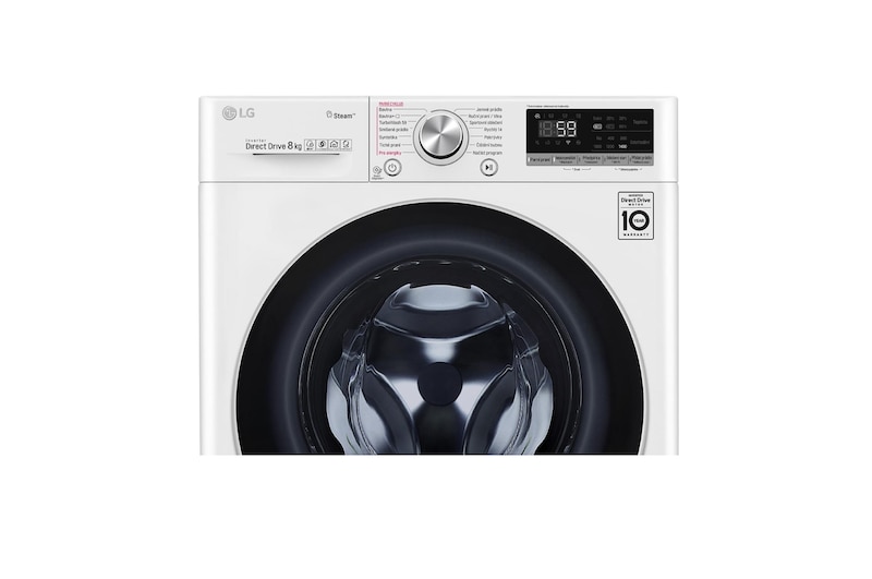 LG 8 kg parní pračka, A+++ (v rozsahu A+++ až D), Direct Drive™ motor, TurboWash™ - praní za 59 minut, AI DD™ - optimální volba pracích pohybů, parní péče Steam+™, ThinQ™+ WiFi, F4WV708P1