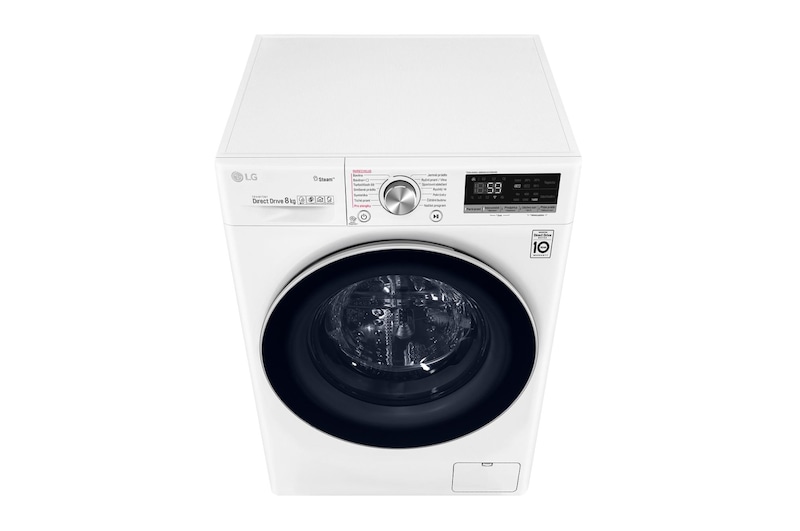 LG 8 kg parní pračka, A+++ (v rozsahu A+++ až D), Direct Drive™ motor, TurboWash™ - praní za 59 minut, AI DD™ - optimální volba pracích pohybů, parní péče Steam+™, ThinQ™+ WiFi, F4WV708P1