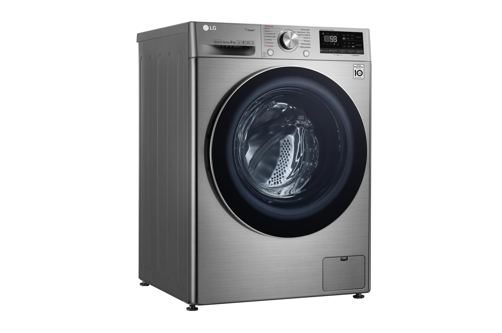 LG 9 kg parní pračka, A (v rozsahu A až G), Direct Drive™ motor, TurboWash™ - praní za 59 minut, AI DD™ - optimální volba pracích pohybů, parní péče Steam+™, ThinQ™ + WiFi, F4WV709P2T