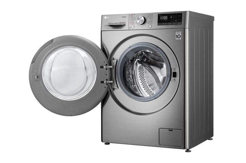 LG 9 kg parní pračka, A (v rozsahu A až G), Direct Drive™ motor, TurboWash™ - praní za 59 minut, AI DD™ - optimální volba pracích pohybů, parní péče Steam+™, ThinQ™ + WiFi, F4WV709P2T