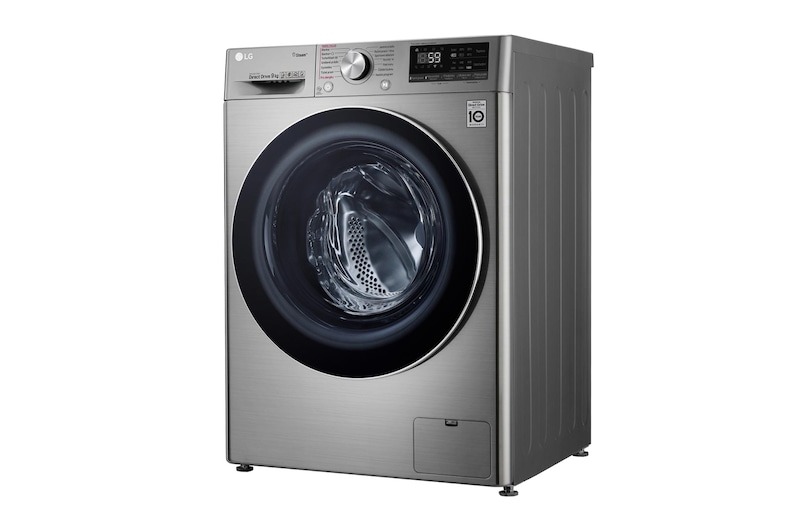 LG 9 kg parní pračka, A (v rozsahu A až G), Direct Drive™ motor, TurboWash™ - praní za 59 minut, AI DD™ - optimální volba pracích pohybů, parní péče Steam+™, ThinQ™ + WiFi, F4WV709P2T