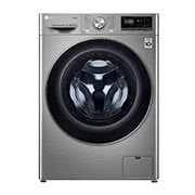 Čelní pohled na 9 kg parní pračka, A (v rozsahu A až G), Direct Drive™ motor, TurboWash™ - praní za 59 minut, AI DD™ - optimální volba pracích pohybů, parní péče Steam&#43;™, ThinQ™ &#43; WiFi F4WV709P2T