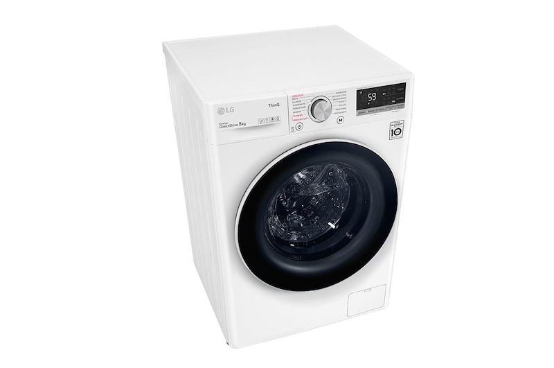 LG 8 kg parní pračka, B, Direct Drive™ motor, AI DD™, TurboWash™ - praní za 59 minut, AI DD™ - optimální volba pracích pohybů, parní péče Steam™, ThinQ™ + WiFi, FB84V5UTW1