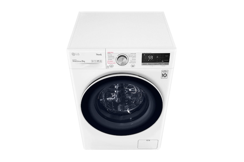 LG 8 kg parní pračka, B, Direct Drive™ motor, AI DD™, TurboWash™ - praní za 59 minut, AI DD™ - optimální volba pracích pohybů, parní péče Steam™, ThinQ™ + WiFi, FB84V5UTW1