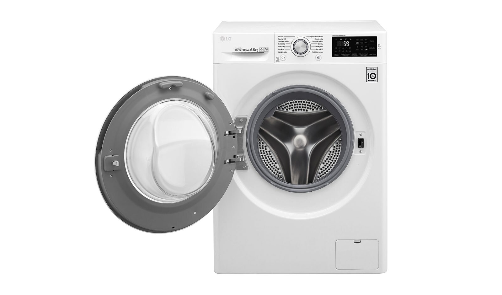 LG 6,5 kg slim pračka, 1000 ot./min, A+++ (v rozsahu A+++ až D), 6 Motion DD, 14 programů, F60J5WN4W