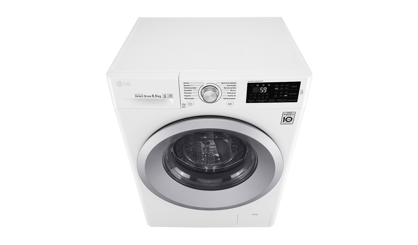 LG 6,5 kg slim pračka, 1000 ot./min, A+++ (v rozsahu A+++ až D), 6 Motion DD, 14 programů, F60J5WN4W