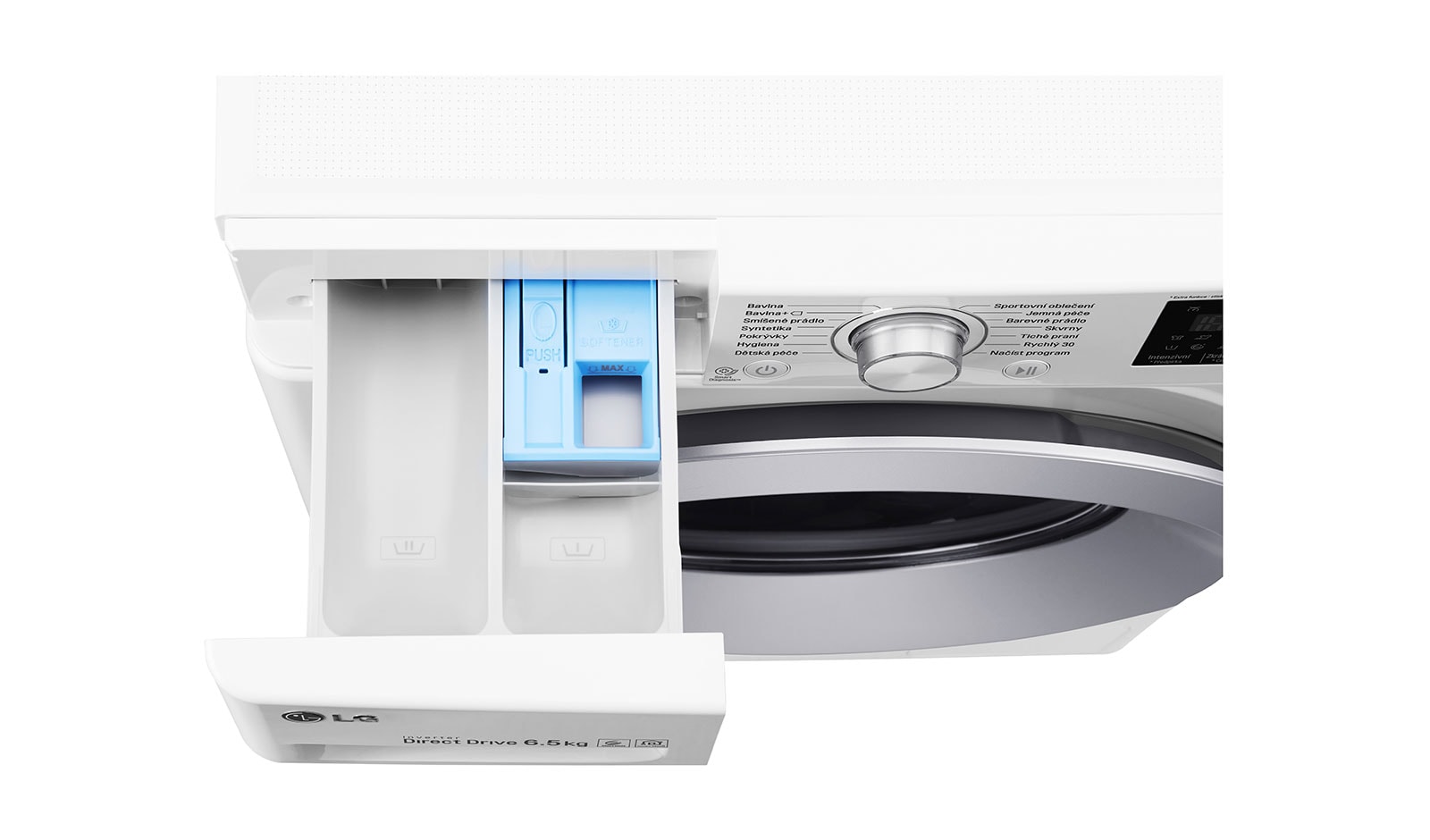 LG 6,5 kg slim pračka, 1000 ot./min, A+++ (v rozsahu A+++ až D), 6 Motion DD, 14 programů, F60J5WN4W