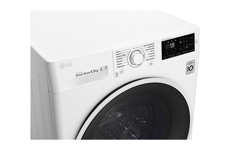 LG 6,5 kg slim pračka, 1000 ot./min, A+++ (v rozsahu A+++ až D), 6 Motion DD, 14 programů, F60J6WN0W