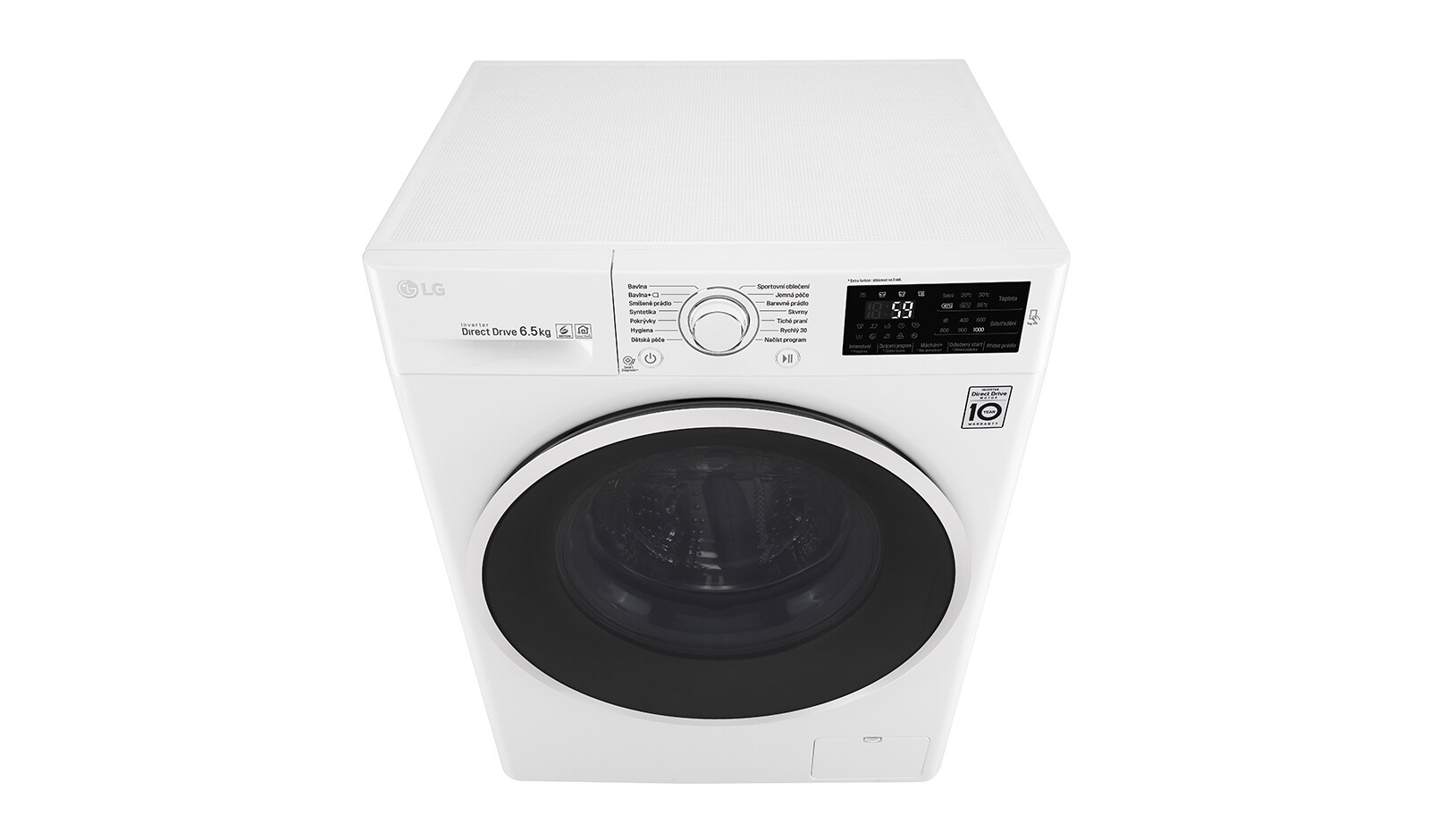 LG 6,5 kg slim pračka, 1000 ot./min, A+++ (v rozsahu A+++ až D), 6 Motion DD, 14 programů, F60J6WN0W