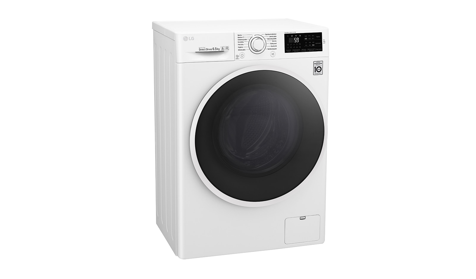 LG 6,5 kg slim pračka, 1000 ot./min, A+++ (v rozsahu A+++ až D), 6 Motion DD, 14 programů, F60J6WN0W