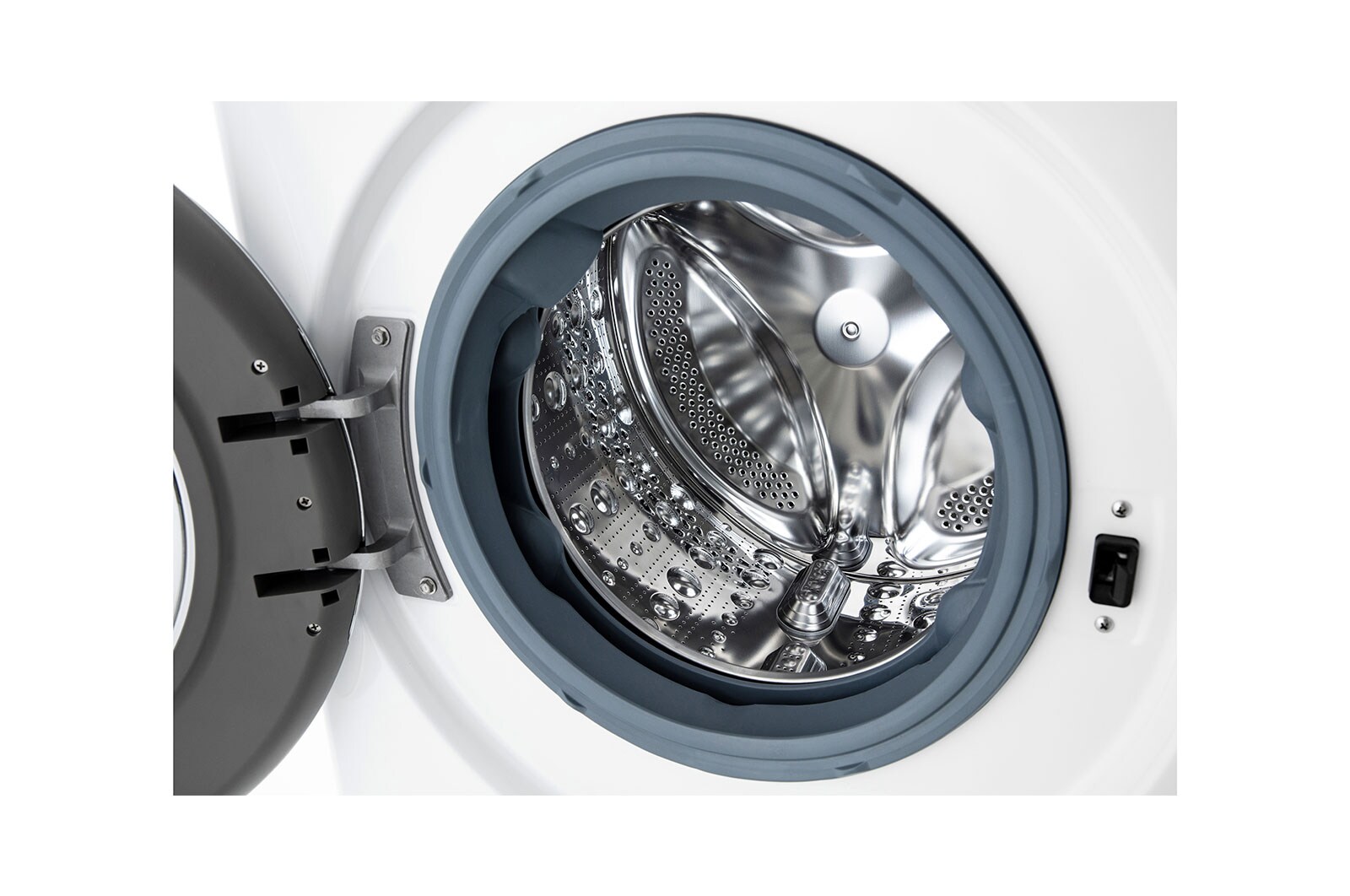 LG 10,5 kg parní pračka, Direct Drive™ motor, neomezené množství pracích pohybů, parní praní Steam+™, TurboWash™360°, ThinQ+WiFi, F610V10RABW