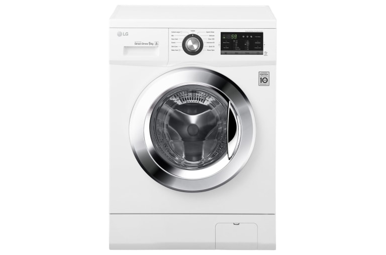 Čelní pohled na 6 kg slim pračka, 1200 ot./min, 6 Motion DD, 13 programů F62G6NDN2