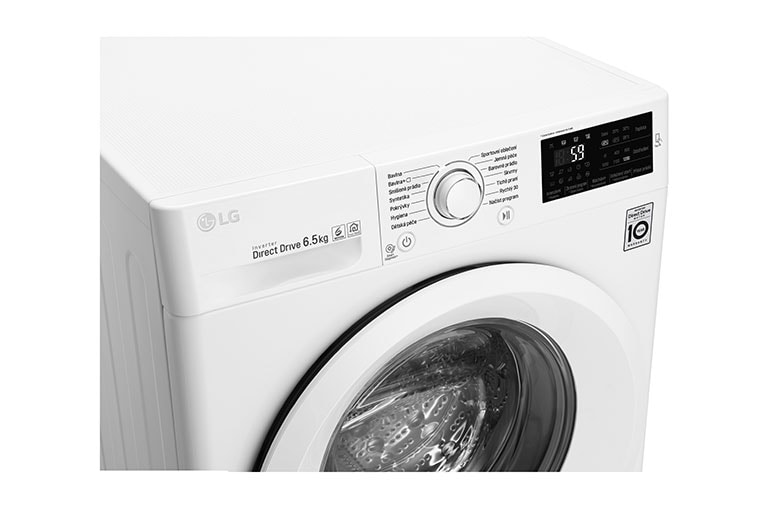 LG 6,5 kg slim pračka, 1200 ot./min, A+++ (v rozsahu A+++ až D), 6 Motion DD, 14 programů, F62J5WN3W