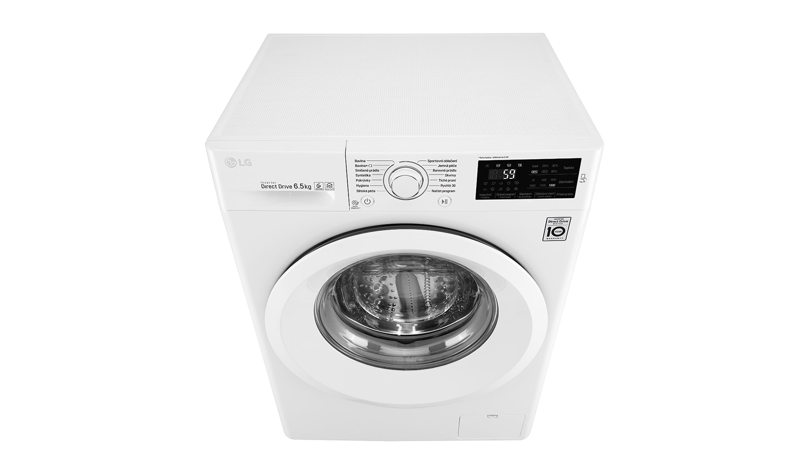 LG 6,5 kg slim pračka, 1200 ot./min, A+++ (v rozsahu A+++ až D), 6 Motion DD, 14 programů, F62J5WN3W