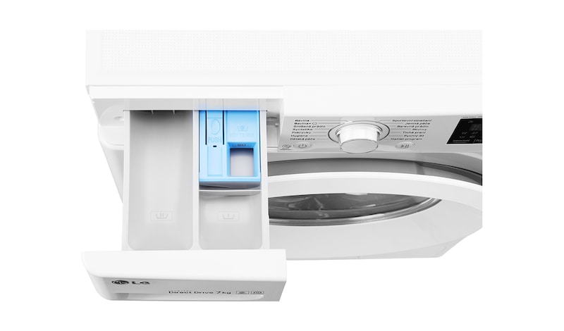 LG 7 kg pračka, 1000 ot./min, A+++ (v rozsahu A+++ až D), 6 Motion DD, 14 programů, F70J5QN3W