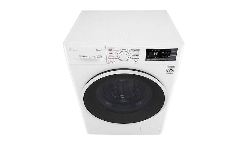 LG 7 kg pračka / 4 kg sušička, 1000 ot./min, B (v rozsahu A až G), 6 Motion DD, Direct Drive™, Steam™ - parní praní, ThinQ™, Přidat prádlo, 14 programů, 7 možností sušení, F70J7HG0W