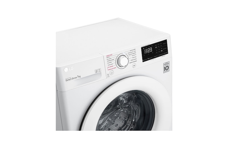 LG 7 kg slim parní pračka, 1200 ot./min, D, 6 Motion DD, Direct Drive™, Steam™ - parní praní, Smart Diagnosis™, Přidat prádlo, F72J5HY3WE