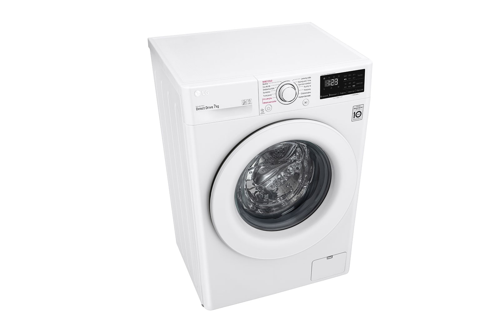 LG 7 kg slim parní pračka, 1200 ot./min, D, 6 Motion DD, Direct Drive™, Steam™ - parní praní, Smart Diagnosis™, Přidat prádlo, F72J5HY3WE