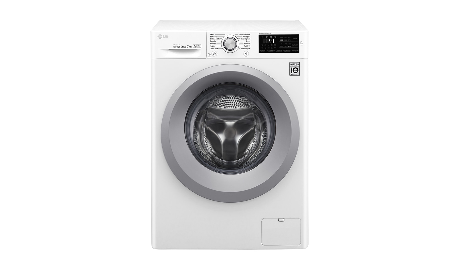 Čelní pohled na 7 kg pračka, 1200 ot./min, A&#43;&#43;&#43; (v rozsahu A&#43;&#43;&#43; až D), 6 Motion DD, 14 programů F72J5QN4W