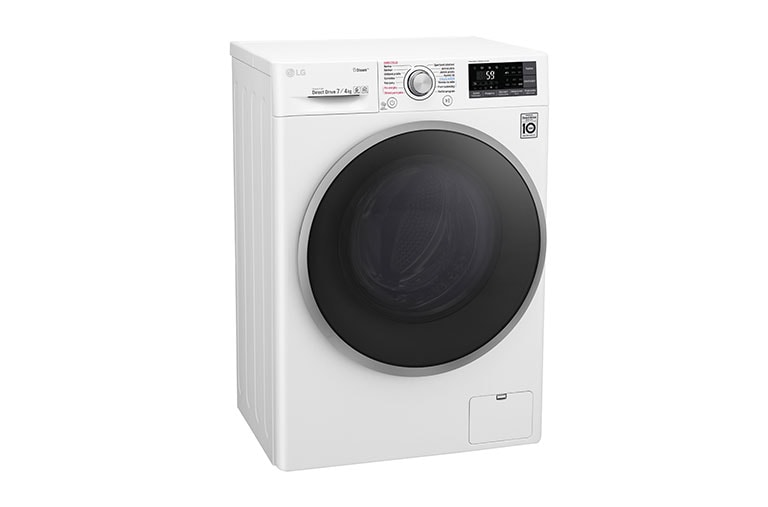 LG 7 kg pračka / 4 kg sušička, 1200 ot./min, B (v rozsahu A až G), 6 Motion DD, Direct Drive™, Steam™ - parní praní, ThinQ™, Přidat prádlo, 14 programů, 7 možností sušení, F72J7HG1W