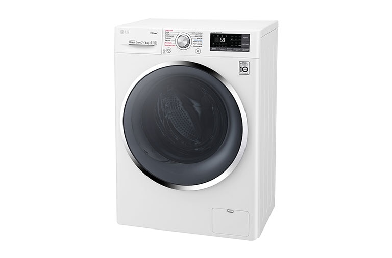 LG 7 kg pračka / 4 kg sušička, 1200 ot./min, B (v rozsahu A až G), 6 Motion DD, Direct Drive™, Steam™ - parní praní, ThinQ™, Přidat prádlo, 14 programů, 7 možností sušení, F72J7HG2W