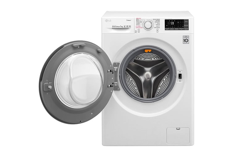 LG 7 kg slim parní pračka, 1200 ot./min, 6 Motion DD, Direct Drive™, Steam™ - parní praní, ThinQ™, Přidat prádlo, F72J7HY0W