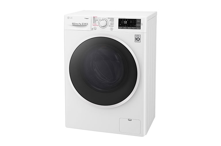 LG 7 kg slim parní pračka, 1200 ot./min, 6 Motion DD, Direct Drive™, Steam™ - parní praní, ThinQ™, Přidat prádlo, F72J7HY0W