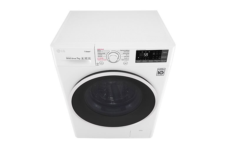 LG 7 kg slim parní pračka, 1200 ot./min, 6 Motion DD, Direct Drive™, Steam™ - parní praní, ThinQ™, Přidat prádlo, F72J7HY0W