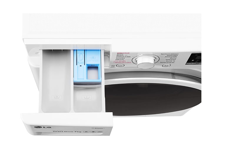 LG 7 kg slim parní pračka, 1200 ot./min, 6 Motion DD, Direct Drive™, Steam™ - parní praní, ThinQ™, Přidat prádlo, F72J7HY0W