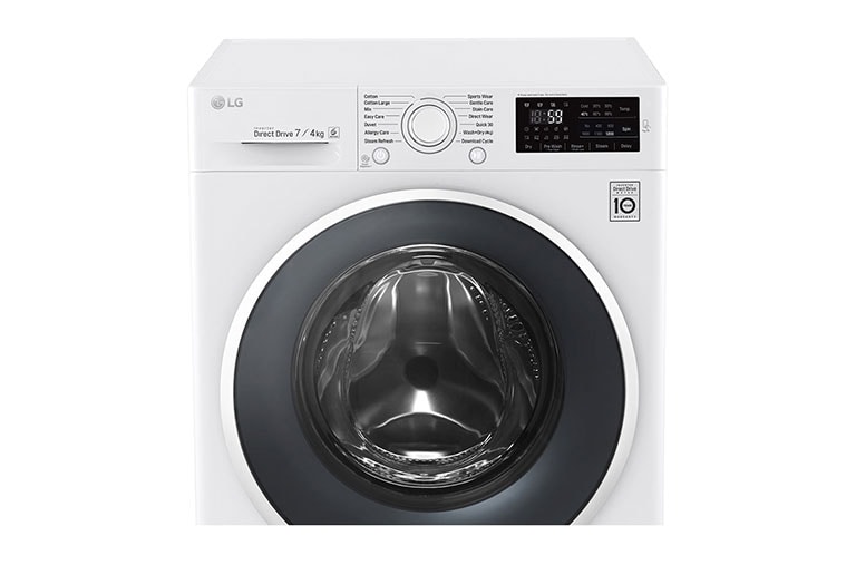 LG 7 kg pračka / 4 kg sušička , 1200 ot./min, SlimCombo, 6 Motion DD, 14 programů, 10 přídavných možností, 7 možností sušení, F72U2HDM0N
