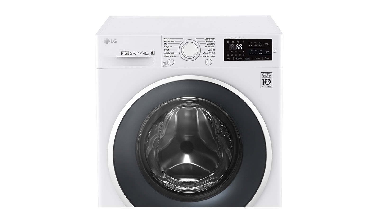 LG 7 kg pračka / 4 kg sušička , 1200 ot./min, SlimCombo, 6 Motion DD, 14 programů, 10 přídavných možností, 7 možností sušení, F72U2HDM0N