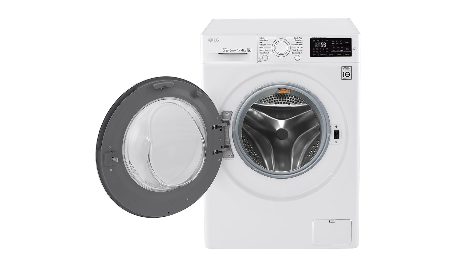 LG 7 kg pračka / 4 kg sušička , 1200 ot./min, SlimCombo, 6 Motion DD, 14 programů, 10 přídavných možností, 7 možností sušení, F72U2HDM0N