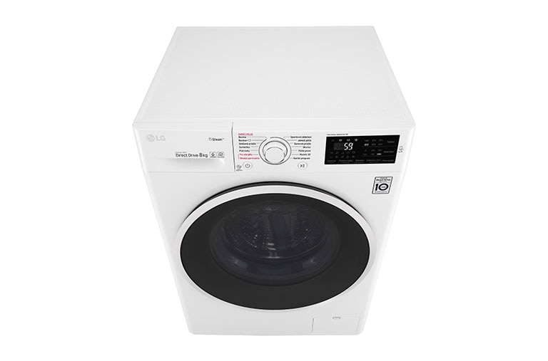 LG 8 kg parní pračka, 1200 ot./min, A+++ (v rozsahu A+++ až D), 6 Motion DD, Steam™ - parní praní, 14 programů, F82J6TY0W
