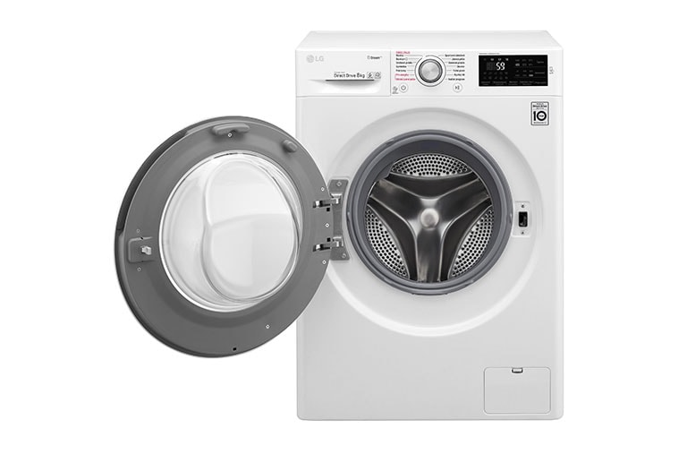 LG 8 kg parní pračka, 1200 ot./min, A+++ (v rozsahu A+++ až D), 6 Motion DD, Steam™ - parní praní, 14 programů, F82J6TY1W