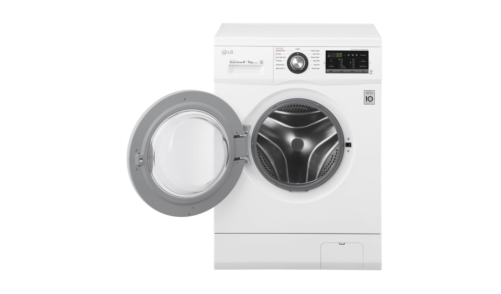 LG 8 kg pračka / 5 kg sušička, 1400 ot./min, A (v rozsahu A až G), 6 Motion DD, Direct Drive™, Smart Diagnosis™, 13 programů, 8 možností sušení, F84G6TDM2N