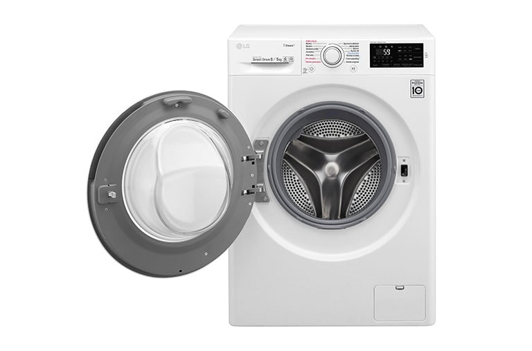 LG 8 kg pračka / 5 kg sušička, 1400 ot./min, A (v rozsahu A až G), 6 Motion DD, Direct Drive™, Steam™ - parní praní, ThinQ™, Přidat prádlo, 14 programů, 9 možností sušení, F84J6TG0W