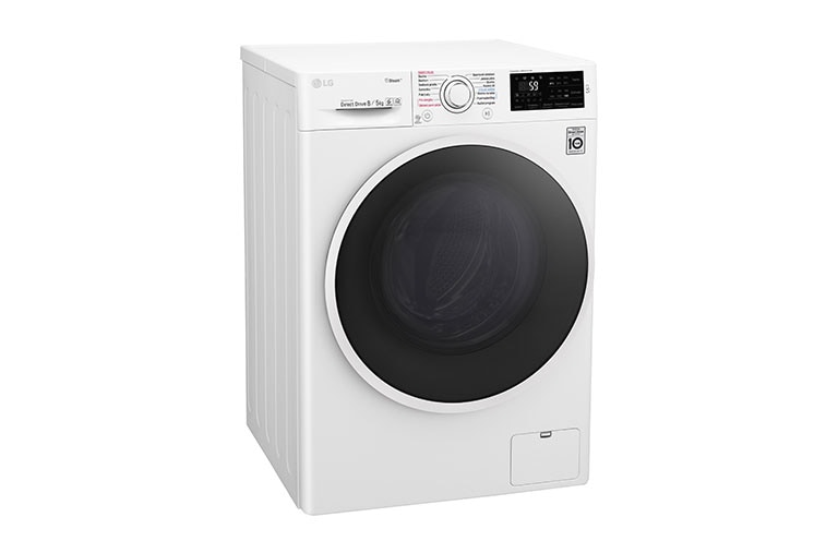 LG 8 kg pračka / 5 kg sušička, 1400 ot./min, A (v rozsahu A až G), 6 Motion DD, Direct Drive™, Steam™ - parní praní, ThinQ™, Přidat prádlo, 14 programů, 9 možností sušení, F84J6TG0W