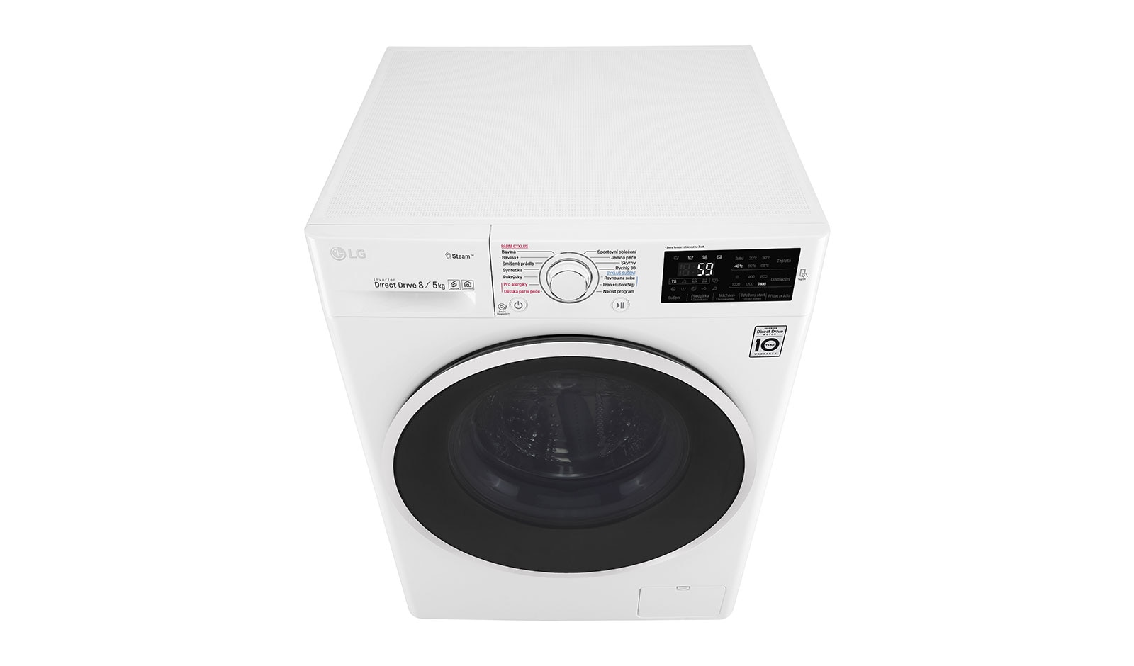LG 8 kg pračka / 5 kg sušička, 1400 ot./min, A (v rozsahu A až G), 6 Motion DD, Direct Drive™, Steam™ - parní praní, ThinQ™, Přidat prádlo, 14 programů, 9 možností sušení, F84J6TG0W